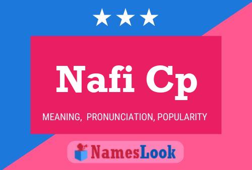 Постер имени Nafi Cp