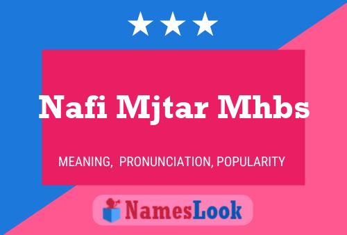 Постер имени Nafi Mjtar Mhbs