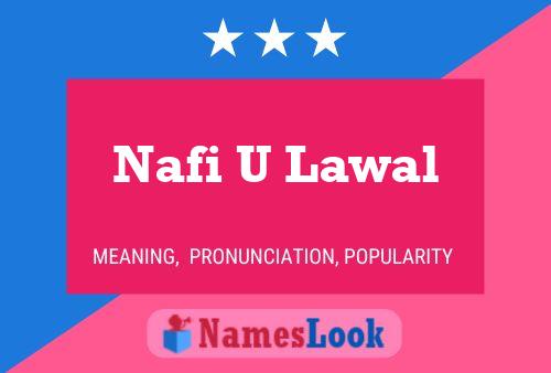 Постер имени Nafi U Lawal