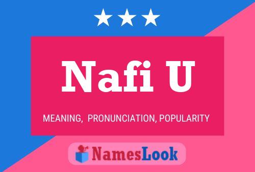 Постер имени Nafi U