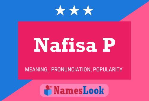 Постер имени Nafisa P