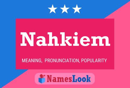 Постер имени Nahkiem