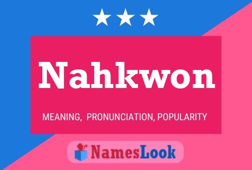 Постер имени Nahkwon