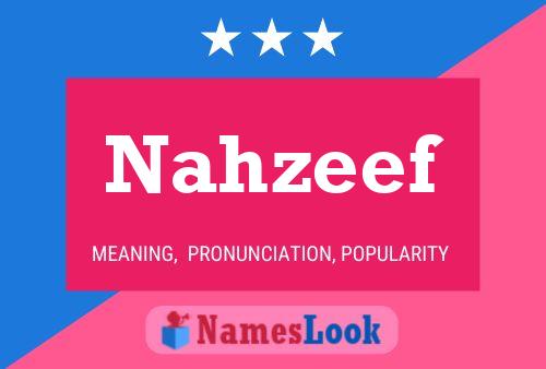 Постер имени Nahzeef