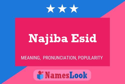 Постер имени Najiba Esid