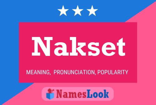 Постер имени Nakset