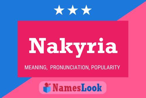 Постер имени Nakyria