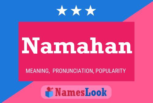 Постер имени Namahan