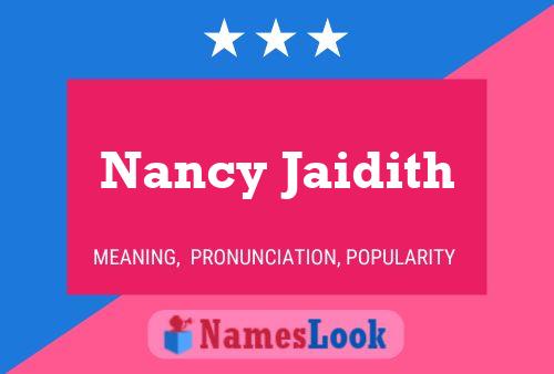 Постер имени Nancy Jaidith