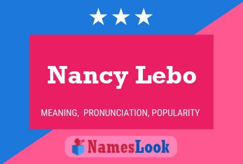 Постер имени Nancy Lebo