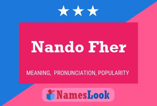 Постер имени Nando Fher