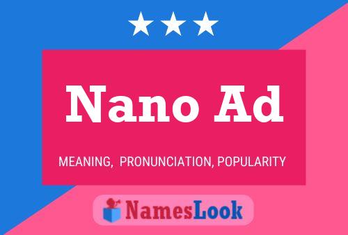 Постер имени Nano Ad