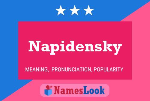 Постер имени Napidensky