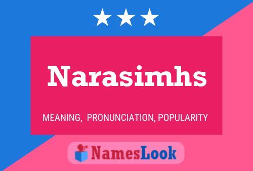 Постер имени Narasimhs