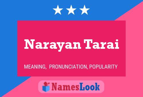 Постер имени Narayan Tarai