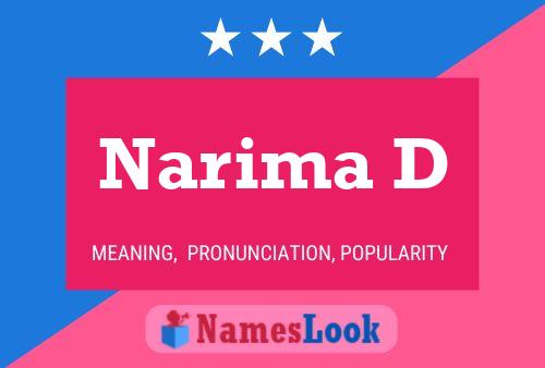 Постер имени Narima D