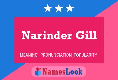 Постер имени Narinder Gill