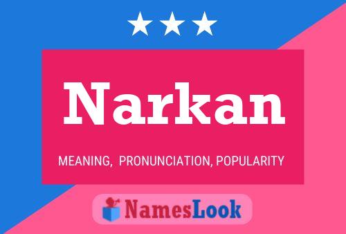 Постер имени Narkan