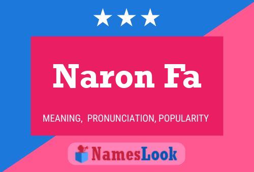 Постер имени Naron Fa