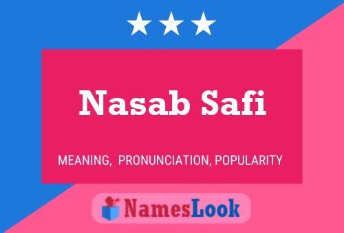 Постер имени Nasab Safi