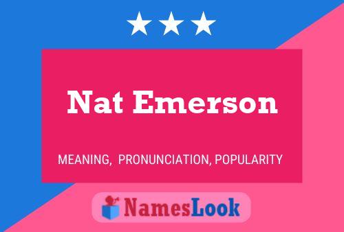 Постер имени Nat Emerson