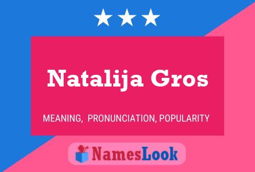 Постер имени Natalija Gros