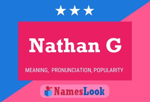 Постер имени Nathan G