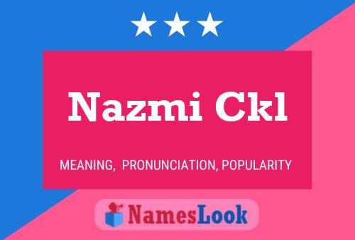 Постер имени Nazmi Ckl