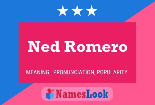 Постер имени Ned Romero