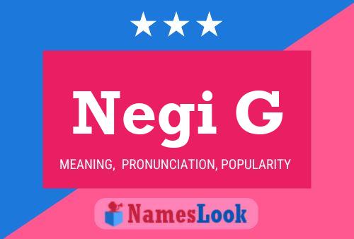 Постер имени Negi G