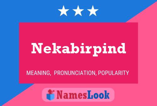 Постер имени Nekabirpind