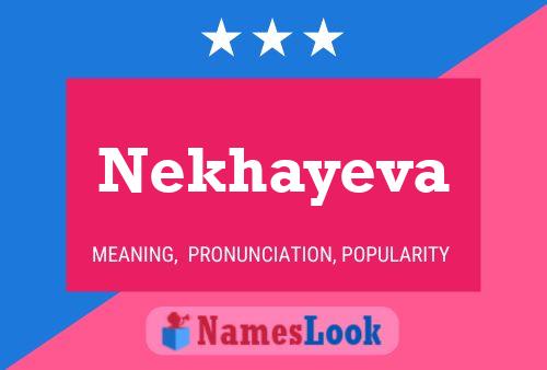 Постер имени Nekhayeva