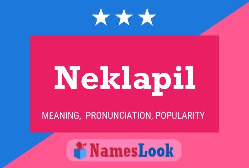 Постер имени Neklapil