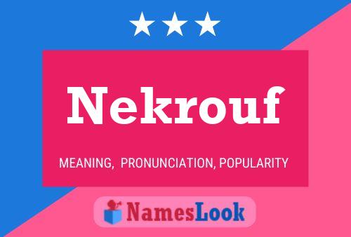 Постер имени Nekrouf