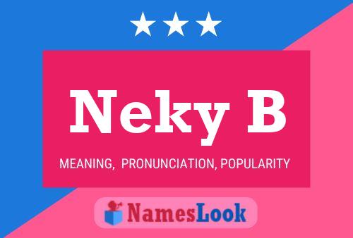 Постер имени Neky B