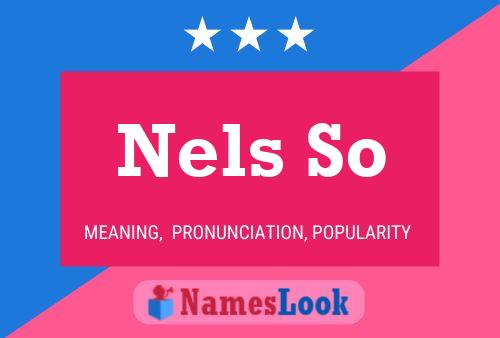 Постер имени Nels So