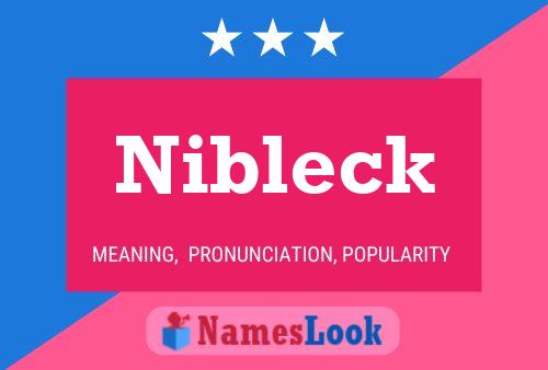 Постер имени Nibleck