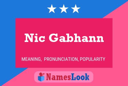 Постер имени Nic Gabhann