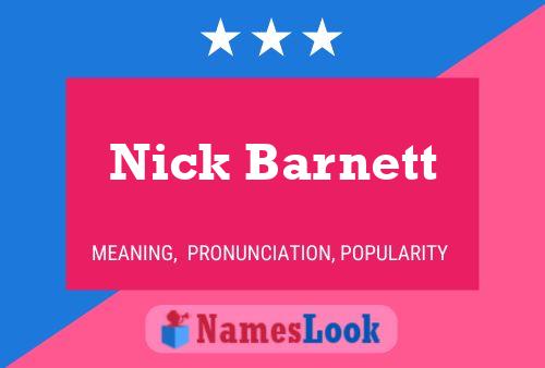 Постер имени Nick Barnett