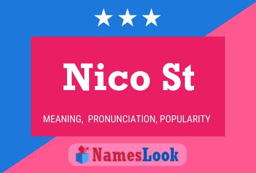 Постер имени Nico St