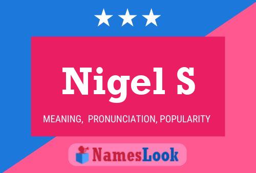 Постер имени Nigel S