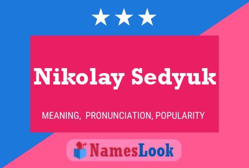 Постер имени Nikolay Sedyuk