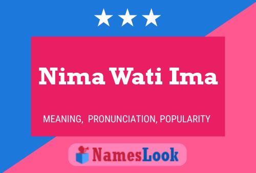 Постер имени Nima Wati Ima