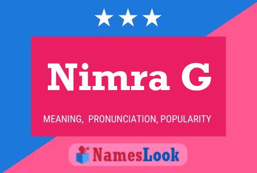 Постер имени Nimra G