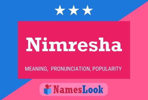 Постер имени Nimresha