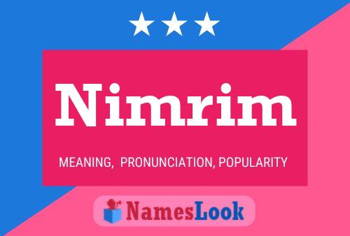 Постер имени Nimrim