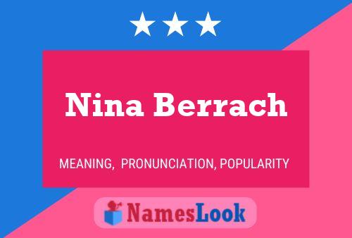 Постер имени Nina Berrach