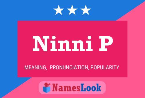 Постер имени Ninni P