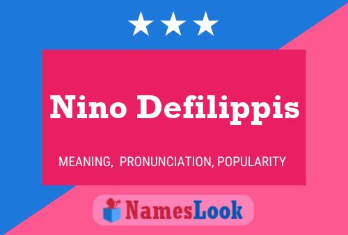 Постер имени Nino Defilippis