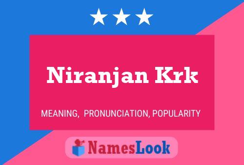 Постер имени Niranjan Krk